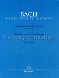 Three Sonatas & Three Partitas for Solo Violin BWV 1001–1006